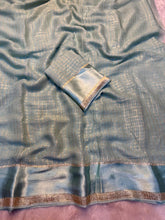 Load image into Gallery viewer, Redolent Party Wear Pure Viscose Georgette With Satin Border Small Chex Fancy Designer Saree For Women
