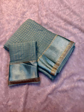 Load image into Gallery viewer, Redolent Party Wear Pure Viscose Georgette With Satin Border Small Chex Fancy Designer Saree For Women
