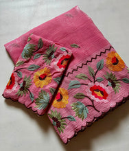 Load image into Gallery viewer, Marvellous Function Wear Organza Silk Embroidery Work Fancy Saree With Blouse Piece
