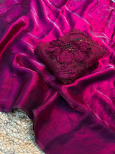 Load image into Gallery viewer, Ravishing Party Wear Rangoli Crush Silk  With Ribbon Beads Work Blouse For Occasion
