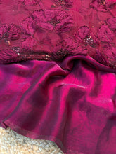 Load image into Gallery viewer, Ravishing Party Wear Rangoli Crush Silk  With Ribbon Beads Work Blouse For Occasion
