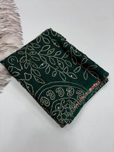 Load image into Gallery viewer, Gratifying Function Wear Pure Satin Silk Ajrak Printed Rich Pallu n Mirror Work Designer Saree With Blouse Piece
