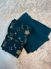 Load image into Gallery viewer, Excellent Party Wear Rangoli Crush Silk Thread n Sequence Work Blouse With Designer Saree
