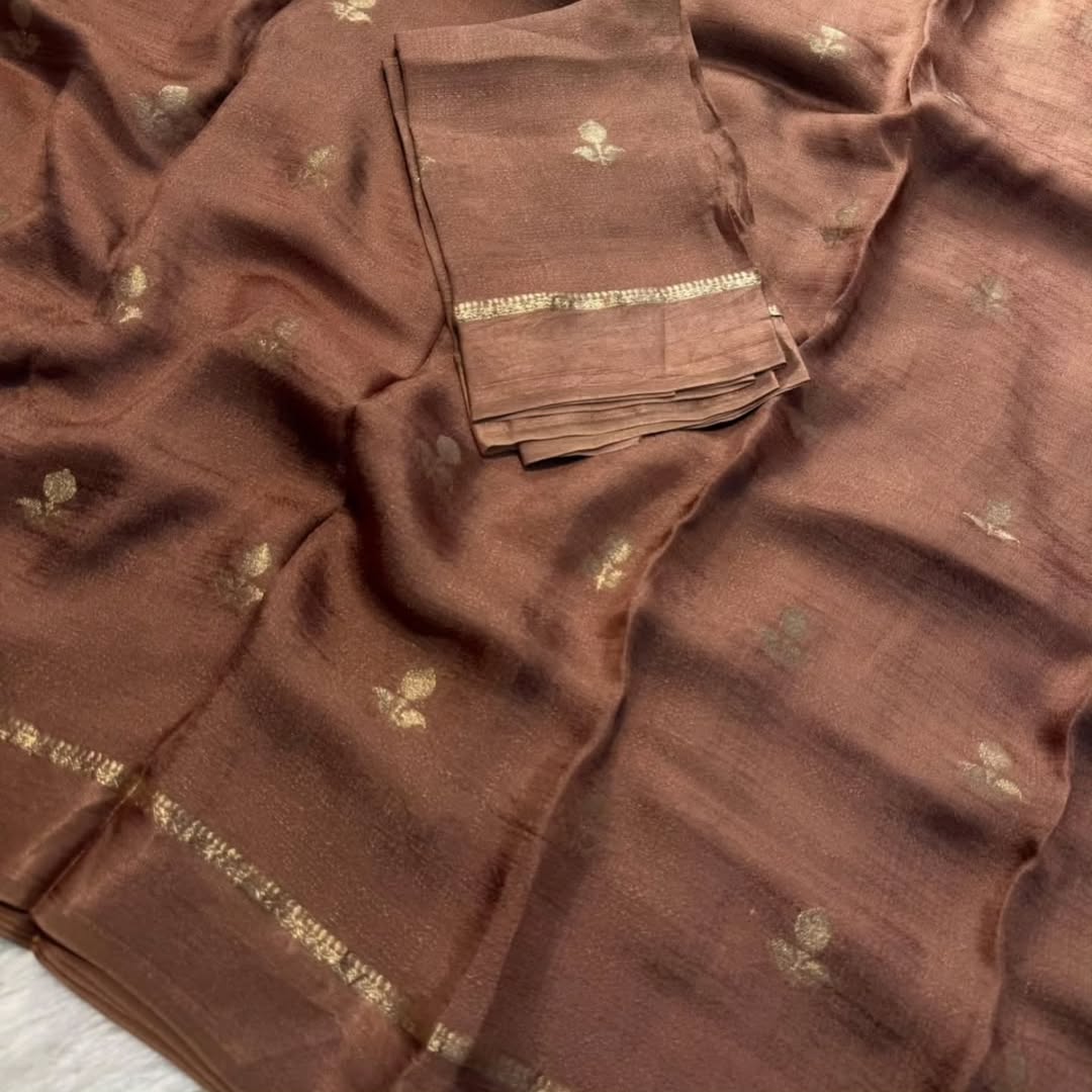 Adorning Party Wear Pure Soft Viscose Silk Jacquard Design n Satin Border Fancy Designer Saree With Blouse Piece