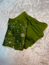 Load image into Gallery viewer, Excellent Party Wear Rangoli Crush Silk Thread n Sequence Work Blouse With Designer Saree

