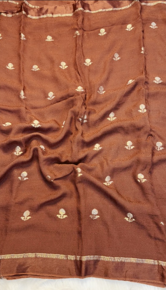 Adorning Party Wear Pure Soft Viscose Silk Jacquard Design n Satin Border Fancy Designer Saree With Blouse Piece