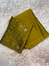 Load image into Gallery viewer, Excellent Party Wear Rangoli Crush Silk Thread n Sequence Work Blouse With Designer Saree
