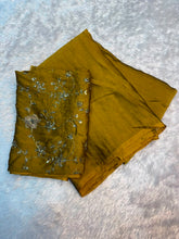 Load image into Gallery viewer, Excellent Party Wear Rangoli Crush Silk Thread n Sequence Work Blouse With Designer Saree
