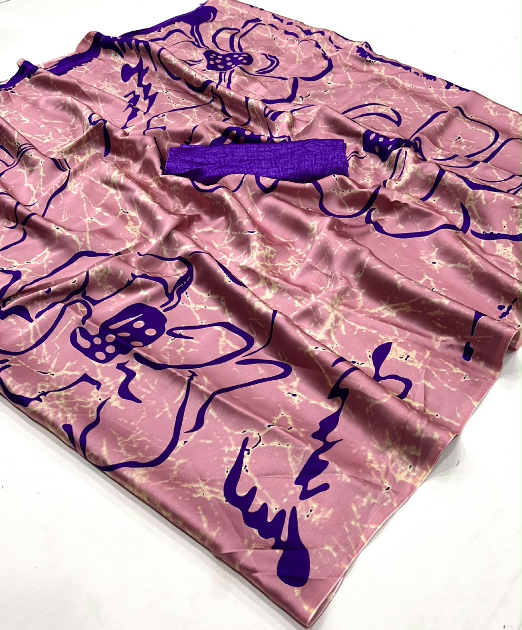 Incredible Festive Wear Silk Print Design Jacquard Border Rich Pallu Designer Saree With Blouse Piece