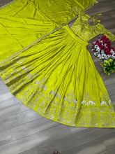 Load image into Gallery viewer, New Festival Wear Perrot color Embroidery Work Fancy Desginer Lehenga Choli Design
