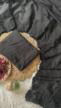 Load and play video in Gallery viewer, Partywear Soft Organza Silk Scalp Embroidery Work Fancy Designer Saree With Blouse
