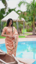 Load and play video in Gallery viewer, New Tussar Cotton Embroidery With Cut Work Festive Wear Fancy Designer Saree With Blouse
