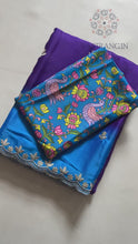 Load and play video in Gallery viewer, New Hand Dyeing Chinnon Fabric Zari Embrodiered n Acra Border Work Stylish Designer Partywear Saree
