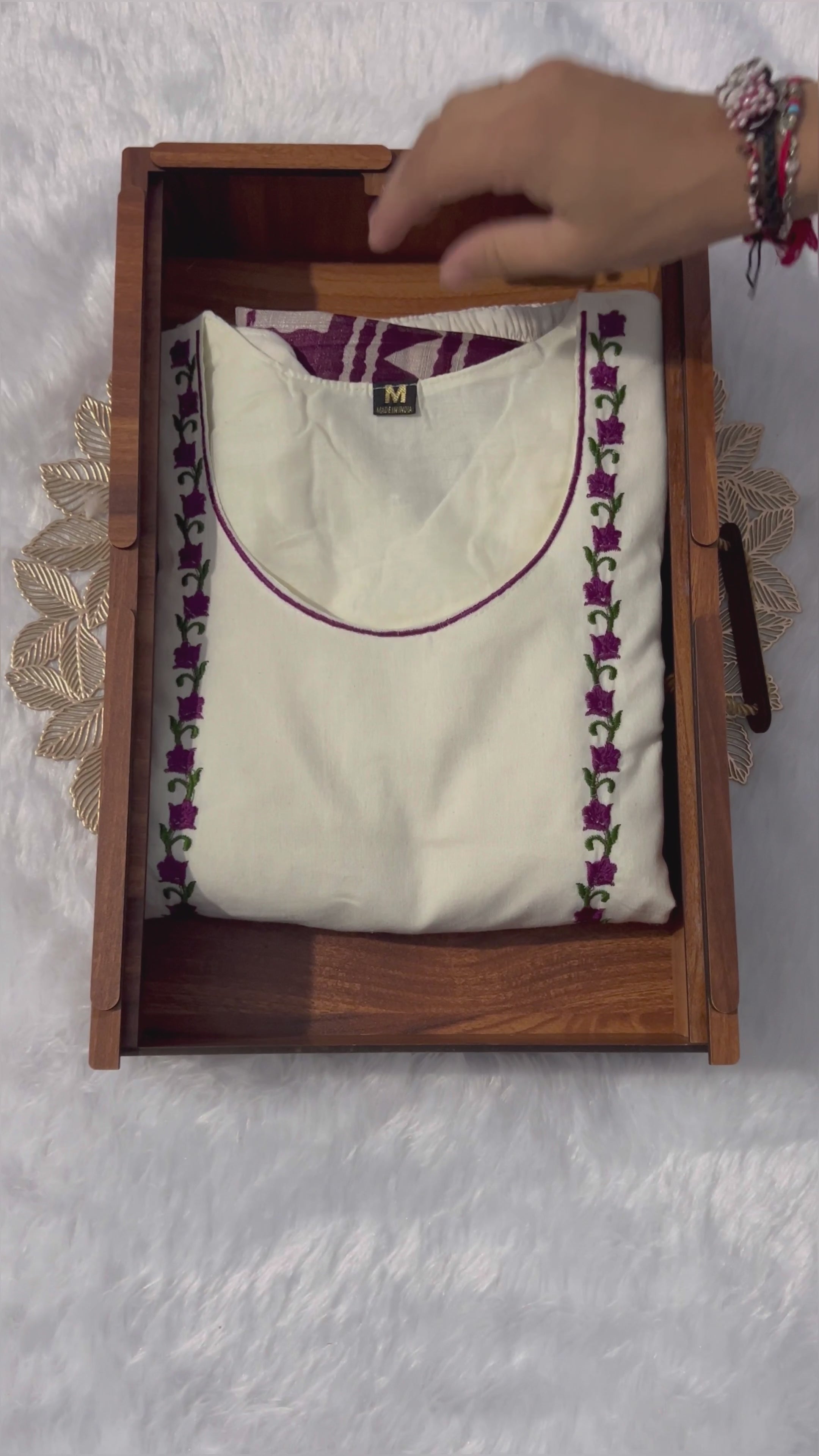 New Function Wear Off White Color Embroidery Work Designer Straight Kurta With Trouser n Dupatta Set