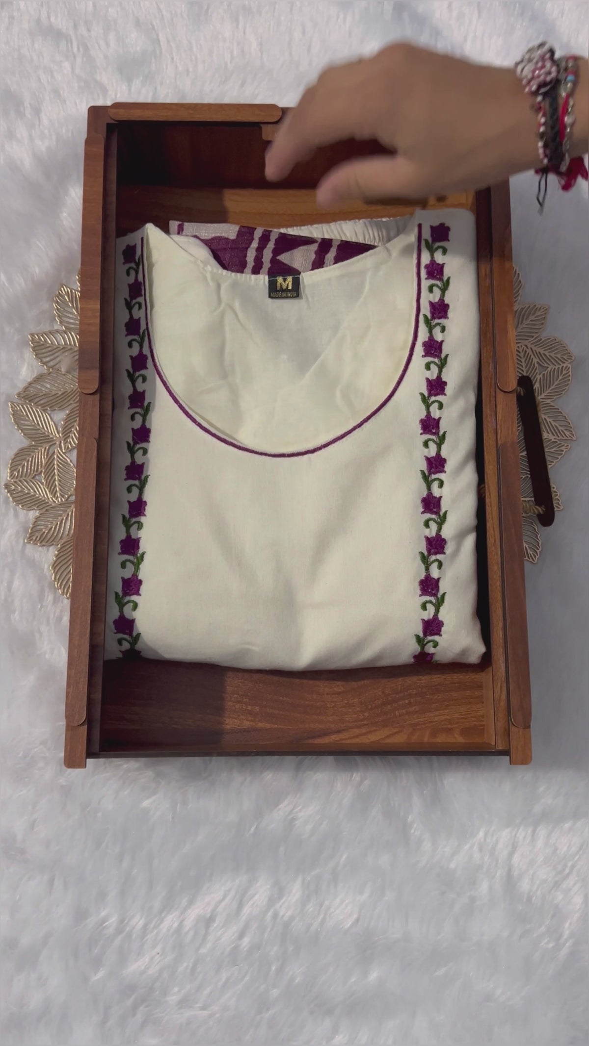 New Function Wear Off White Color Embroidery Work Designer Straight Kurta With Trouser n Dupatta Set
