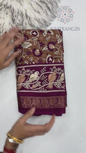 Load and play video in Gallery viewer, Dazzling Party Wear Pure Mangalkari Viscose Silk Print With Jacquard Work Rich Pallu Fancy Designer Saree For Women
