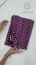 Load and play video in Gallery viewer, Pure Satin Crepe Ajrak Printed Rich Pallu Work Fancy Designer Function Wear Saree With Blouse
