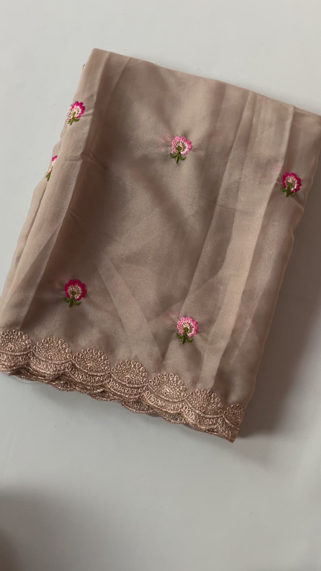 New Wedding Wear Pure Chinnon Embroidery n Stone Work Fancy Designer Saree With Blouse