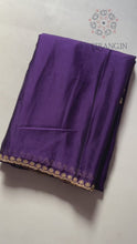 Load and play video in Gallery viewer, Purple Color Rangoli Silk Embroidery n Hand Work Fancy Designer Partywear Saree
