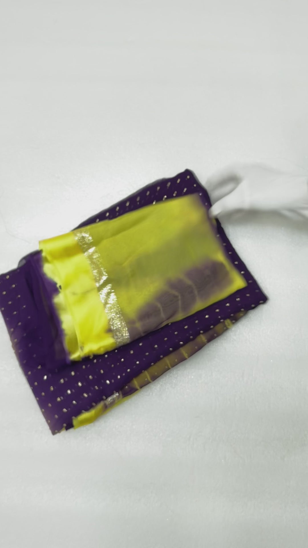 Wedding Wear Shibori Print n Mukesh Work Pure Viscose Satin Designer Saree With Blouse