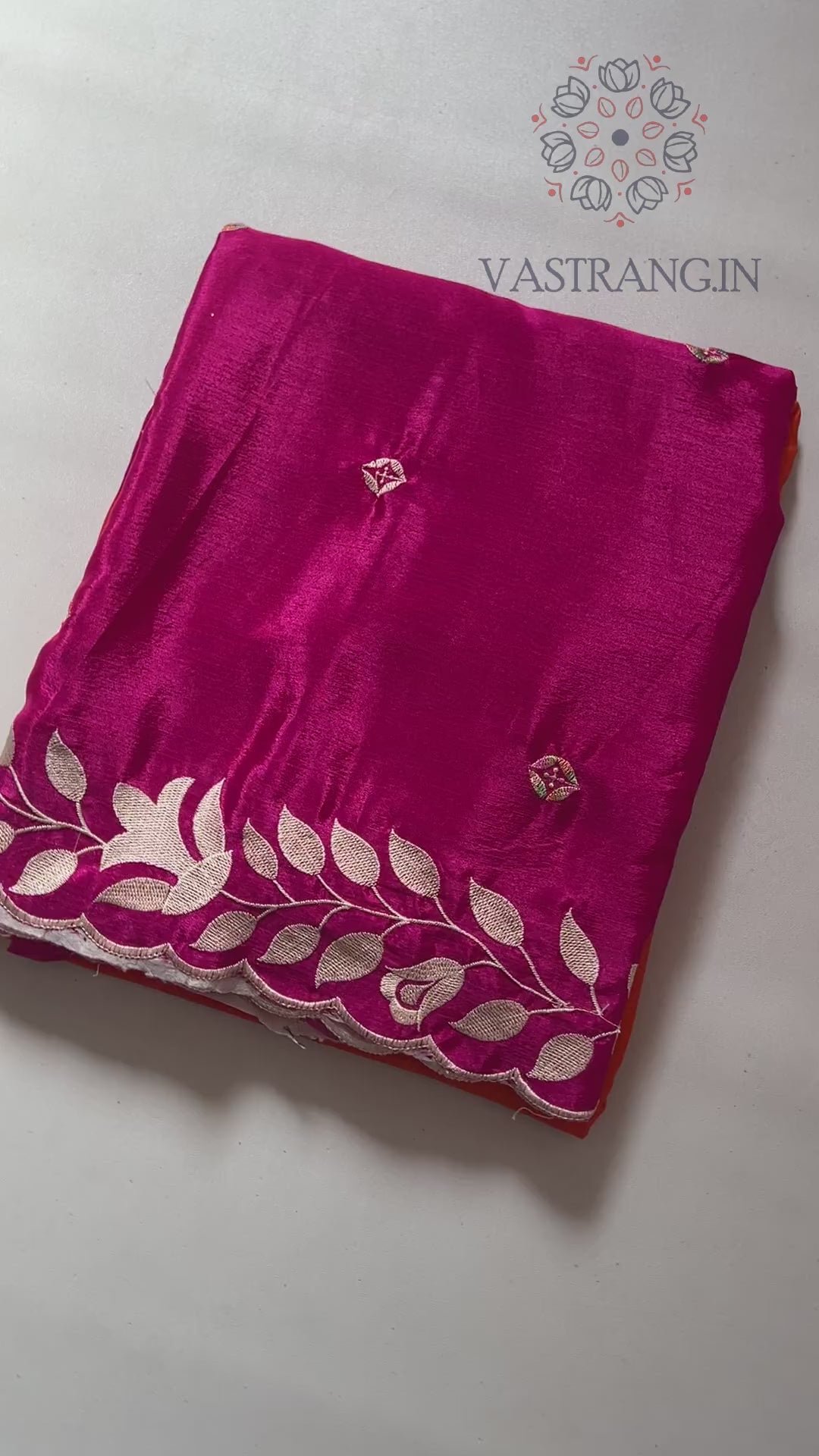 New Designer Soft Chinnon Double Shaded Heavy Embroidery n Jari Work Saree For Wedding