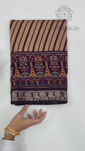 Load and play video in Gallery viewer, Charming Party Wear Pure Sibori Viscose Silk Print With Jacquard Work Rich Pallu Fancy Designer Saree
