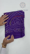 Load and play video in Gallery viewer, New Festive Wear Pure Moss Crepe Printed Fancy Designer Saree With Blouse
