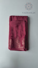 Load and play video in Gallery viewer, Whimsical Cherry Pink Jacquard Work Pure Soft Viscose Silk Saree With Desiring Blouse Piece
