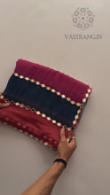Load and play video in Gallery viewer, Splendorous Party Wear Multi Colour Faux Georgette Embroidery Lace With Original Mirror Work Fancy Designer Saree With Unstitched Blouse
