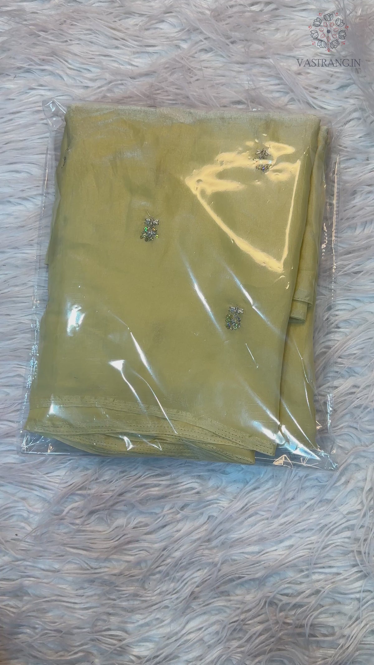 New Partywear Satin Silk Fabric Sequence Emboridery Work Fancy Designer Saree With Blouse