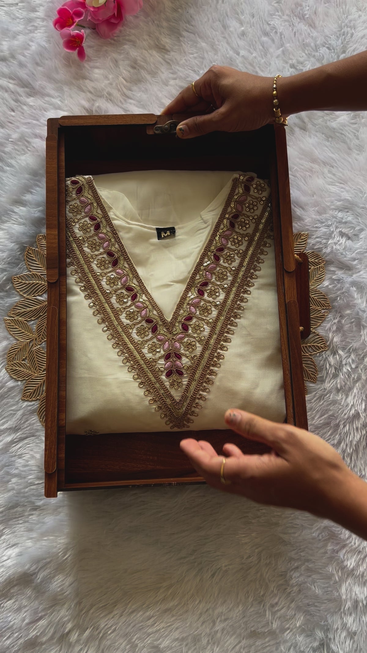 New Wedding Wear White Color Roman Silk Embroidery n Sequence Work Designer Straight Kurta With Trouser n Dupatta Set