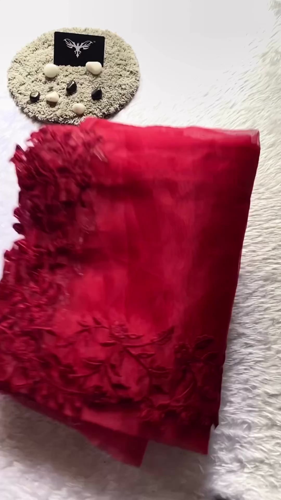 Latest Partywear Organza Silk Embroidery n Cut Work Fancy Designer Saree For Women