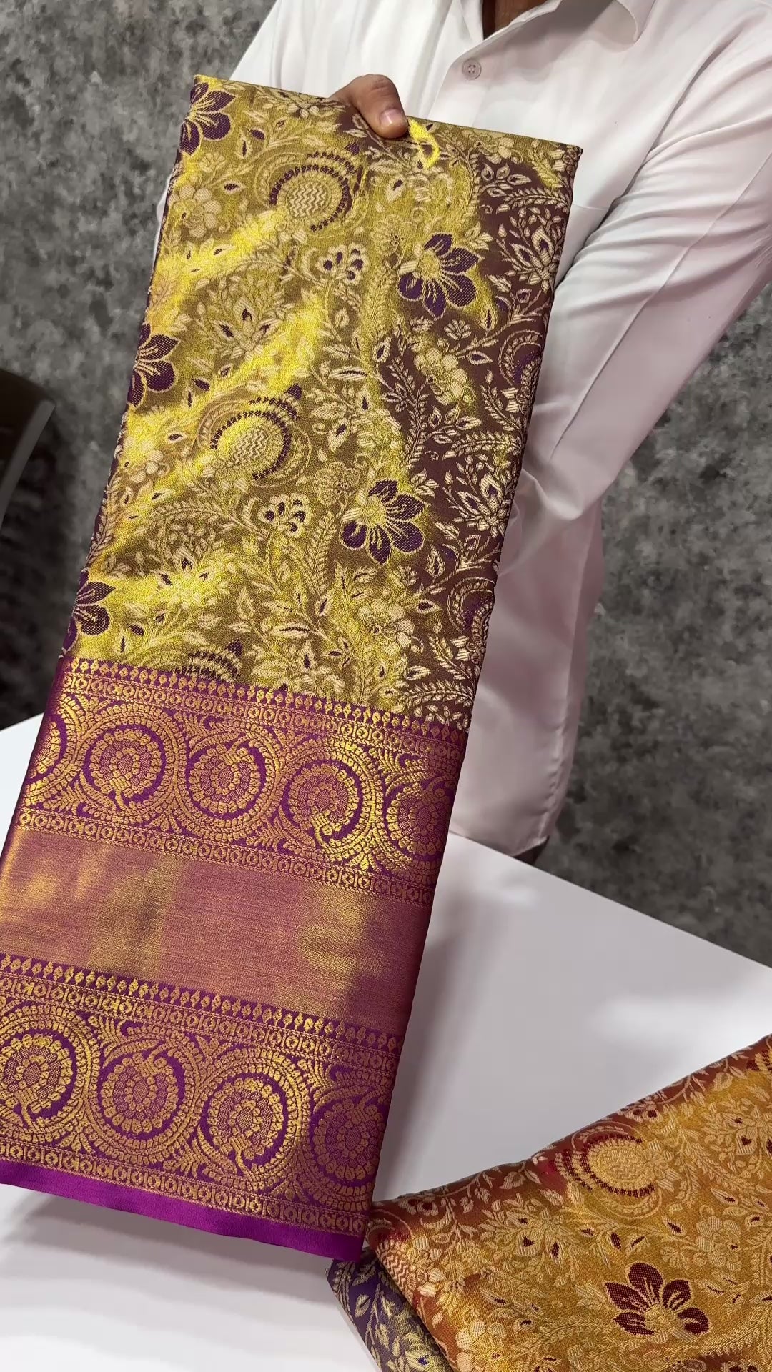 New Wedding Wear Magenta Color Kanjivaram Silk Pure Zari Weaving with Beautiful Meena Weaving Work Designer Saree