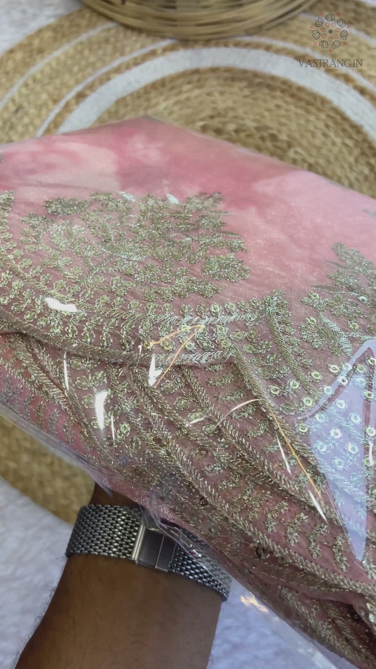 New Partywear Partywear Silk Fabric Sequence n Embroidered Fancy Designer Saree With Unstitched Blouse