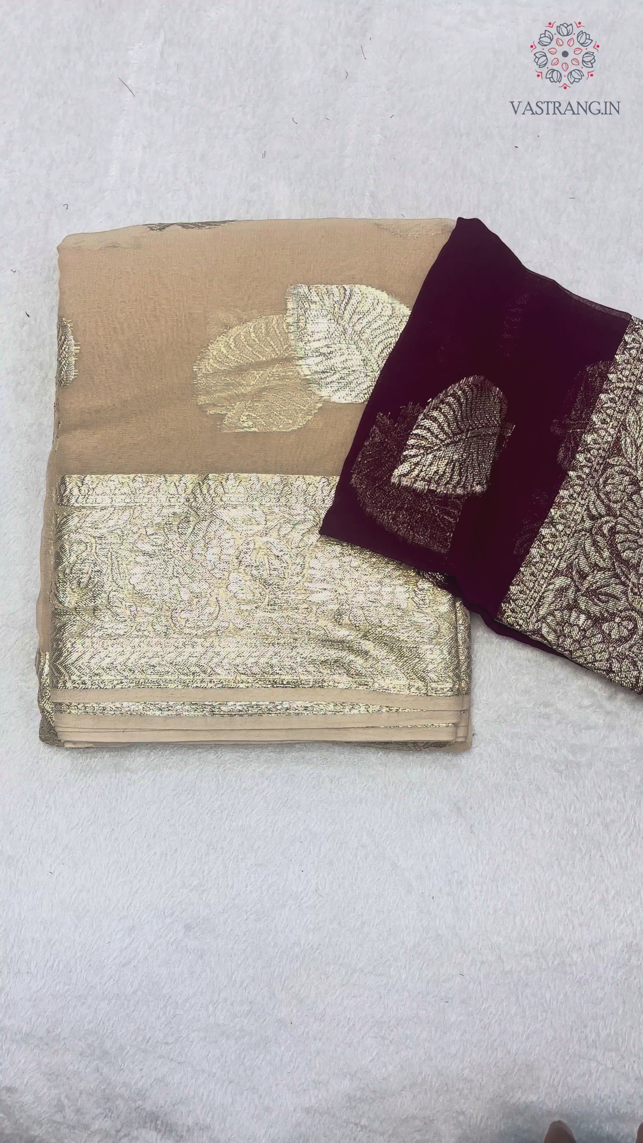New Wedding Wear Viscose Georgette Jacquard Zari Work Fancy Designer Saree