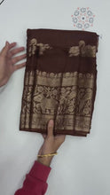 Load and play video in Gallery viewer, Exuberant Function Wear Pure Viscose Soft Jacquard Weaving Border Fancy Saree With Blouse
