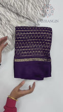Load and play video in Gallery viewer, Elegant Party Wear Pure Viscose Georgette Weaving Jacquard Bandhani Print With Satin Border Fancy Desginer Saree For Ceremonial Occasion
