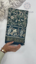 Load and play video in Gallery viewer, Dazzling Party Wear Pure Mangalkari Viscose Silk Print With Jacquard Work Rich Pallu Fancy Designer Saree For Women
