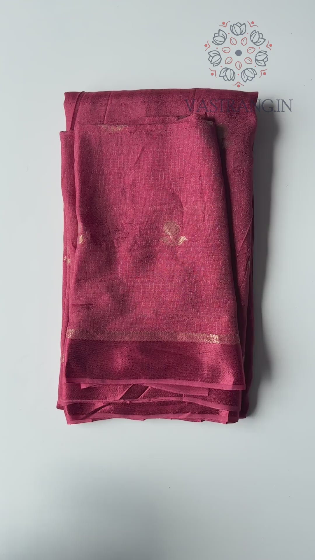 Verdant Cherry Pink Jacquard Work Pure Soft Viscose Silk Saree With Desiring Blouse Piece