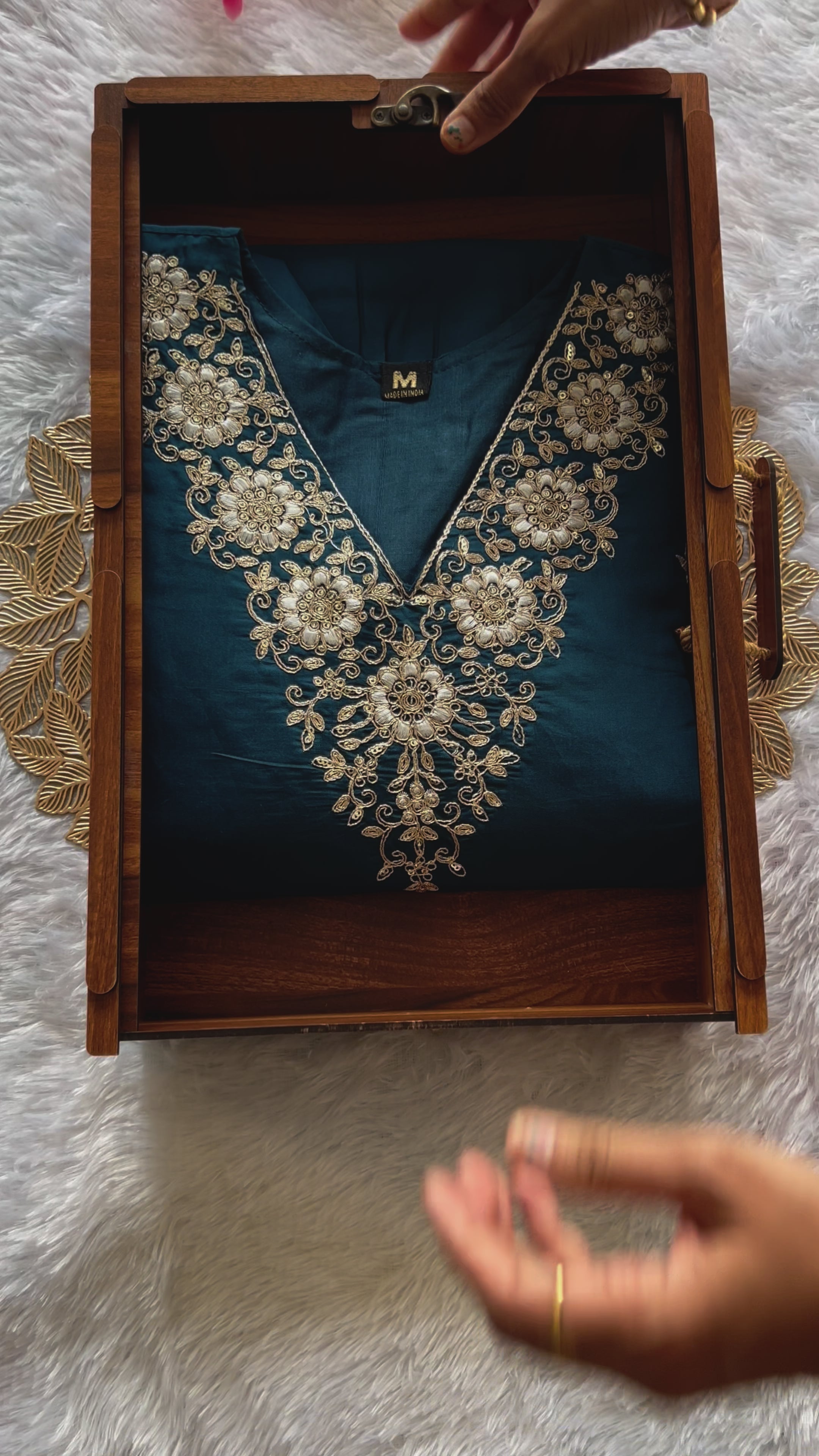 New Wedding Wear Teal Blue Color Roman Silk Embroidery n Sequence Work Designer Straight Kurta With Trouser n Dupatta Set