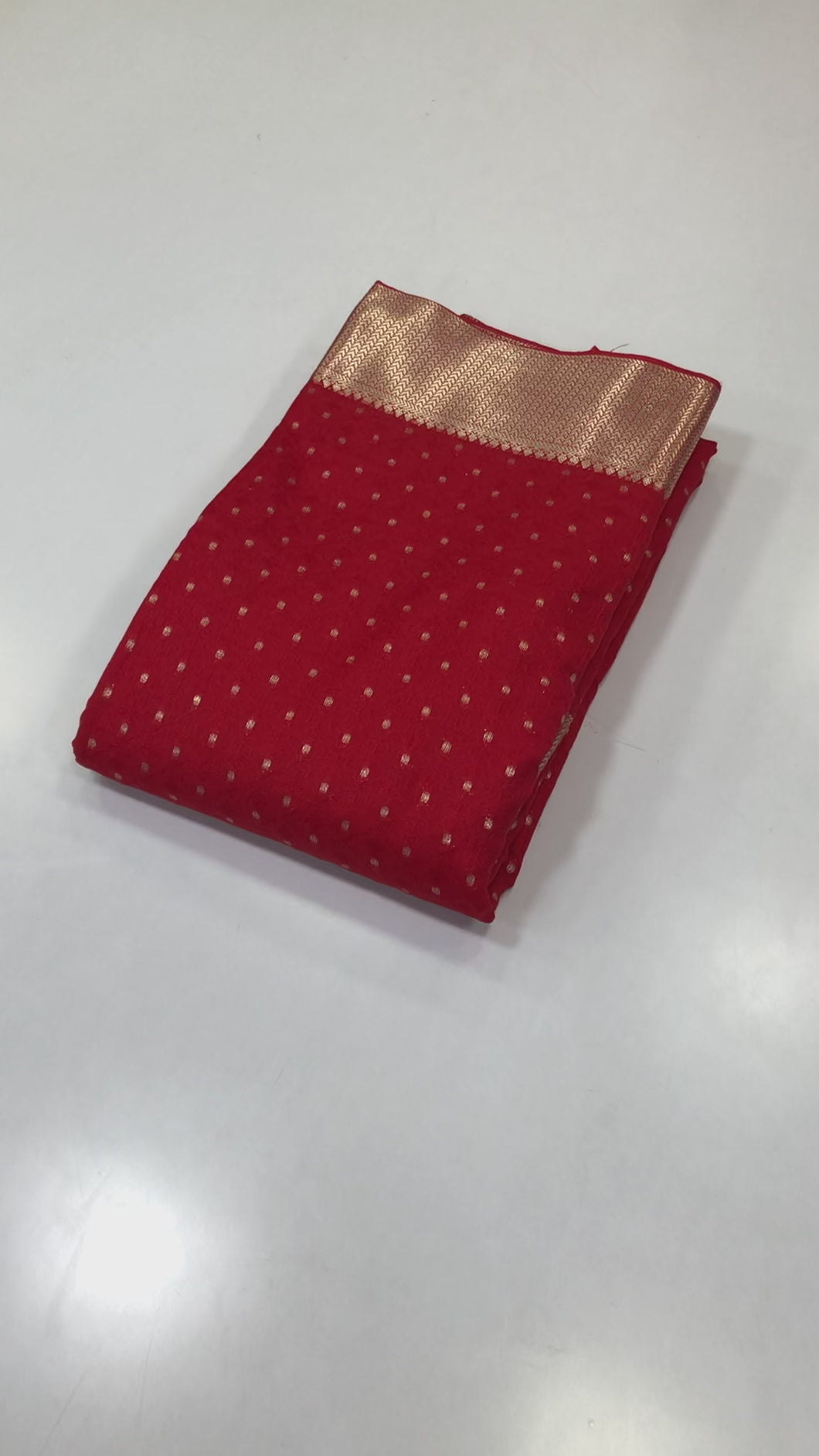 New Wedding wear Red Color Georgette Gold Zari Weaving With Rich Weaving Pallu Fancy Designer Saree