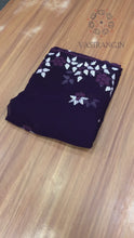 Load and play video in Gallery viewer, New Function Wear Georgette Embroidered With Scalloped Cut Work Fancy Designer Saree
