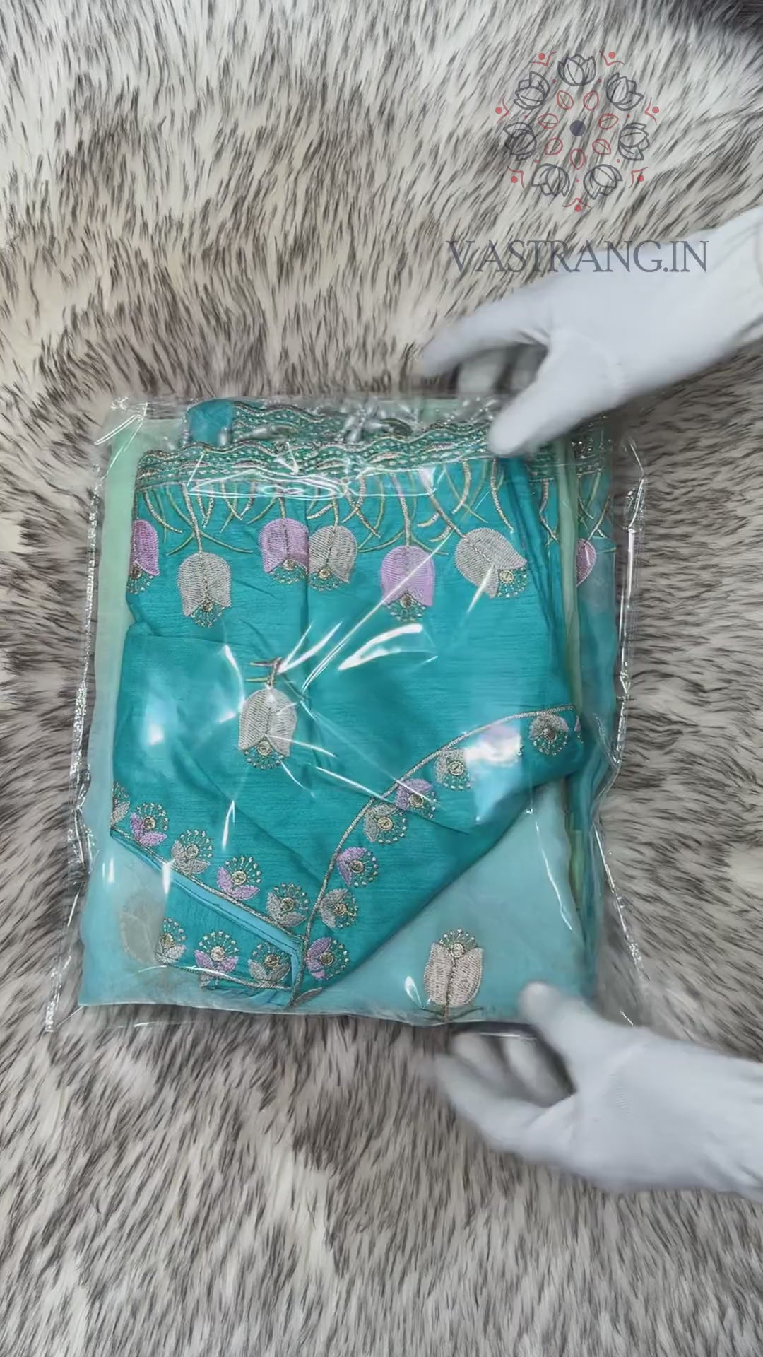 New Wedding Wear Blue Pedding Color Soft Silk Embroidery Work Fancy Designer Saree With Unstitched Blouse Piece