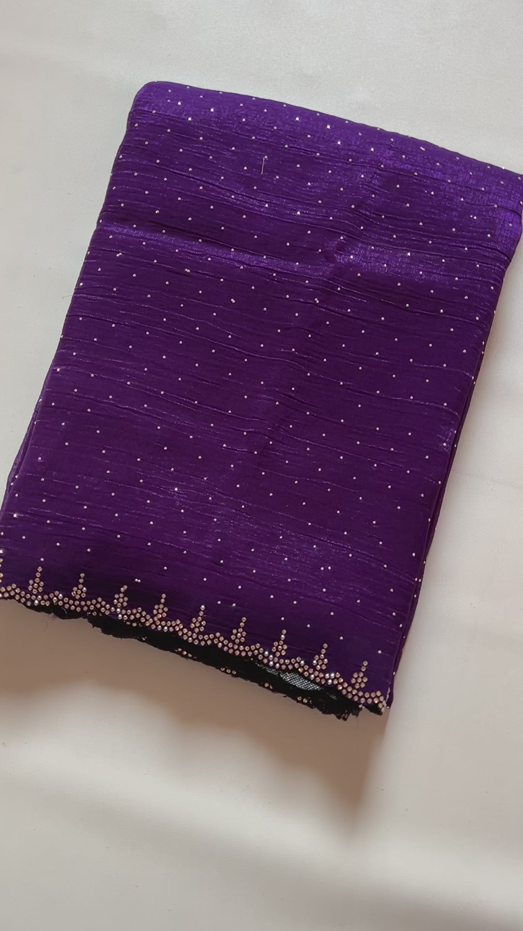 New Crush Chiffon Stone Work Partywear Fancy Designer Saree With Blouse