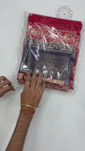 Load and play video in Gallery viewer, New Function Wear Dola Silk Print Jacquard Weaving Border With Sequence Lace Work Fancy Designer Saree
