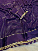 Load image into Gallery viewer, Charming Function Wear Pure Viscose Georgette Fabric With Satin Border Work Saree With Blissful Blouse Piece
