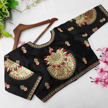 Load image into Gallery viewer, Latest Wedding Wear Phantom Silk Designer Embroidered Stitched Blouse
