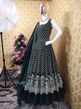 Load image into Gallery viewer, Fancy Embroidery Work Faux Georgette Wedding Wear Designer Bridal Gown

