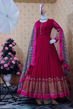 Load image into Gallery viewer, Buy Party Wear Faux Georgette Heavy Embroidery Work Gown With Dupatta Design
