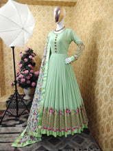 Load image into Gallery viewer, Trendy Faux Georgette Heavy Embroidery Work Party Wear Designer Long Gown
